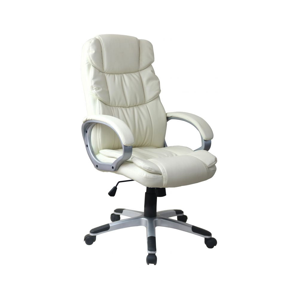 Poltrona direzionale da ufficio modello HW58635 con schienale ergonomico - Beige by CeramicStore | Lo specialista del tuo bagno