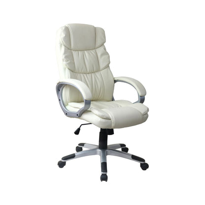 Poltrona direzionale da ufficio modello HW58635 con schienale ergonomico - Beige by CeramicStore | Lo specialista del tuo bagno