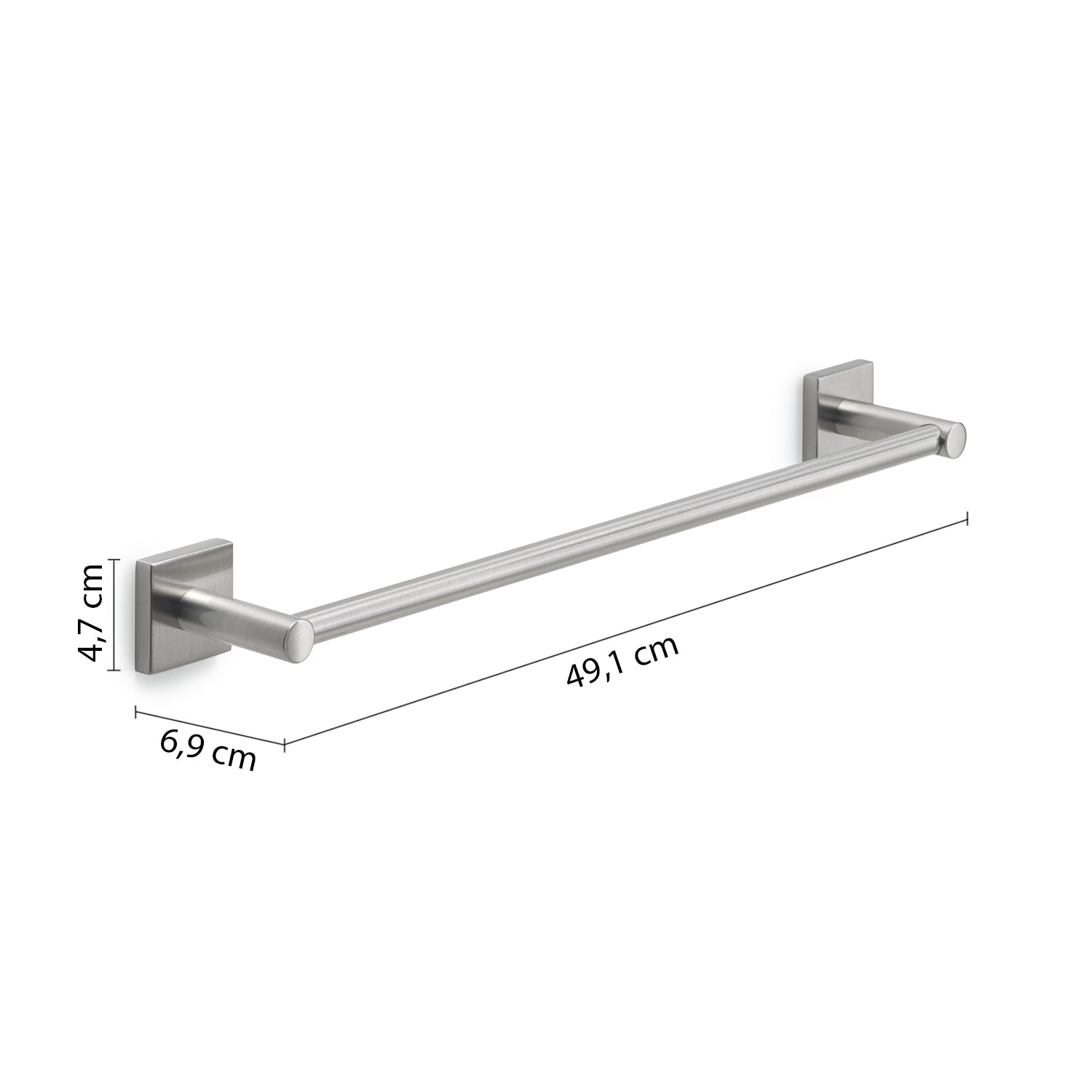 Portasalviette a muro 30 cm Fuji di Gedy - Spazzolato by CeramicStore | Lo specialista del tuo bagno