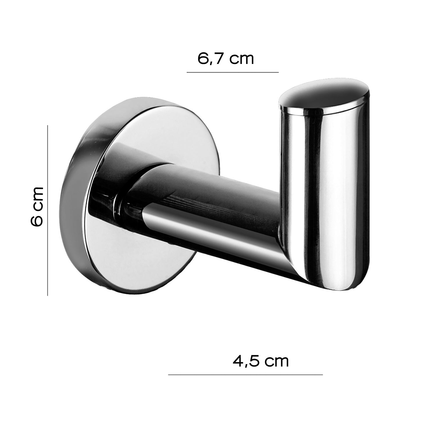 Appendiabiti in Ottone modello Demetra di Gedy - Cromato by CeramicStore | Lo specialista del tuo bagno
