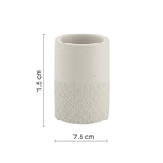 Portaspazzolini in cemento e bambà¹ Gedy serie Afrodite - Grigio