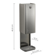Distributore di sapone/gel igienizzante Touchless di Gedy modello Bonito - Spazzolato by CeramicStore | Lo specialista del tuo bagno