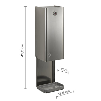 Distributore di sapone/gel igienizzante Touchless di Gedy modello Bonito - Spazzolato by CeramicStore | Lo specialista del tuo bagno