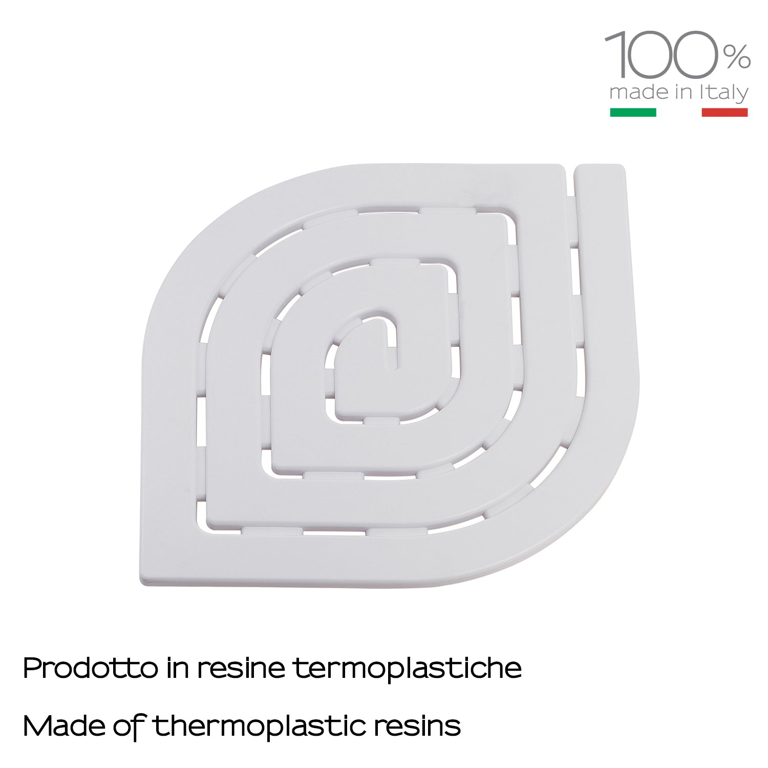 Pedana doccia 54.5x54.5 modello Spirale di Gedy - Bianco by CeramicStore | Lo specialista del tuo bagno