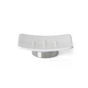 Portasapone in ceramica e Acciaio Inox Gedy serie Petunia - Bianco