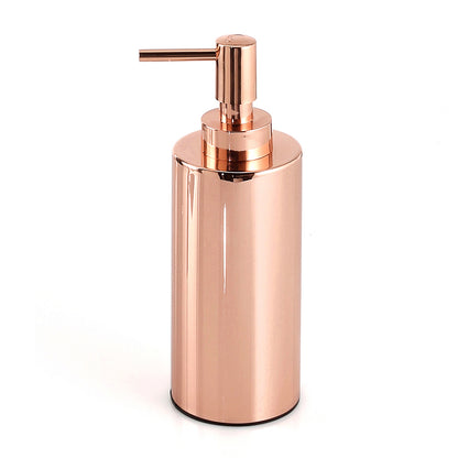 Dispenser sapone in Acciaio Inox con erogatore in plastica ramata di Gedy serie Elettra - Rame