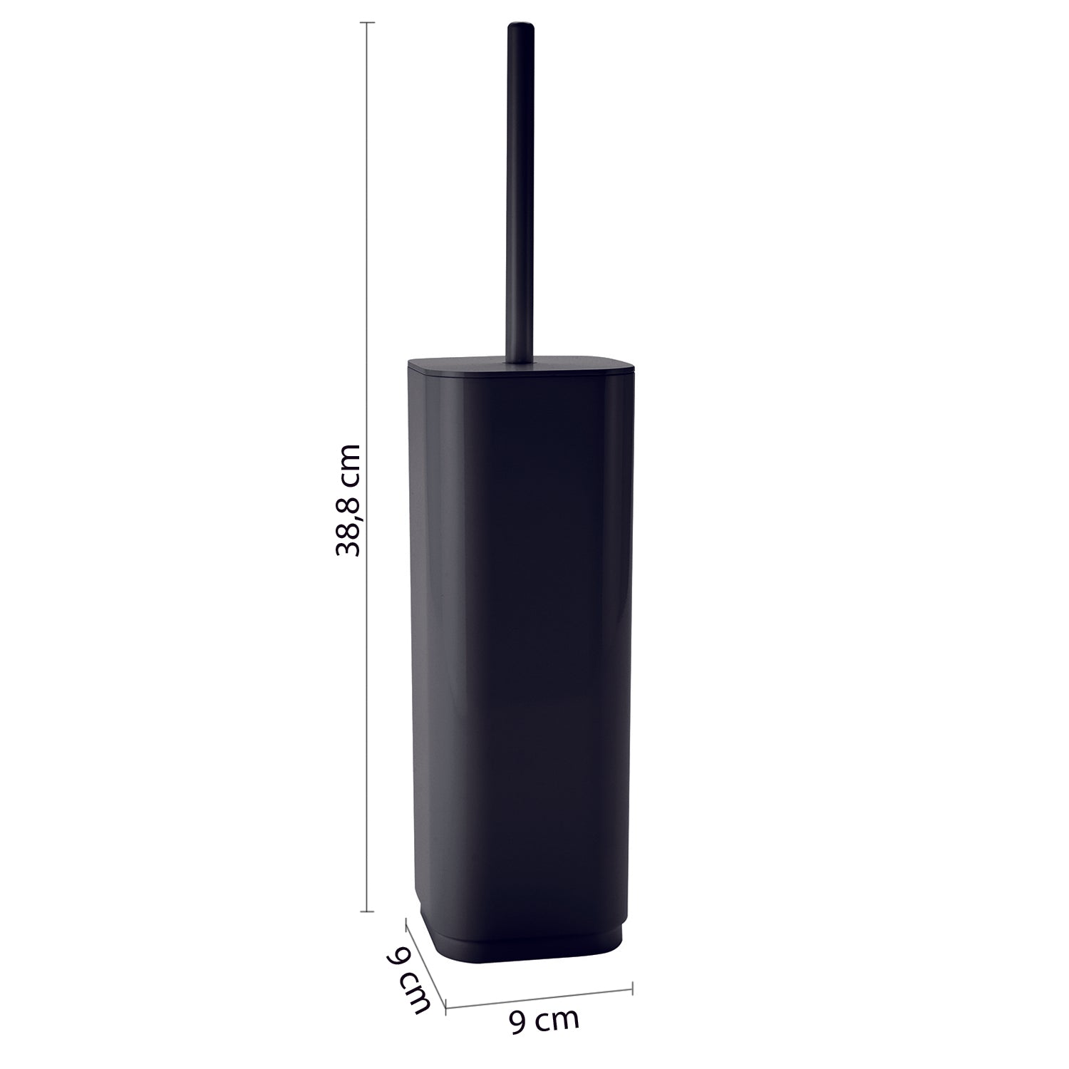Scopino in materiale plastico riciclato Gedy serie Seventy Ekoplà - Nero Matt by CeramicStore | Lo specialista del tuo bagno