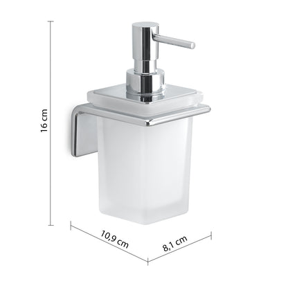 Dosasapone a parete in Ottone e Acciaio AISI 304 con erogatore in Cromall Gedy serie Il Giglio - Cromato by CeramicStore | Lo specialista del tuo bagno