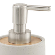 Dispenser sapone in cemento e bambà¹ Gedy serie Afrodite - Grigio