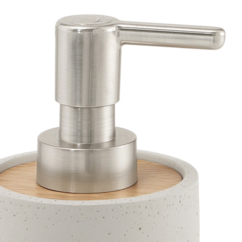 Dispenser sapone in cemento e bambà¹ Gedy serie Afrodite - Grigio