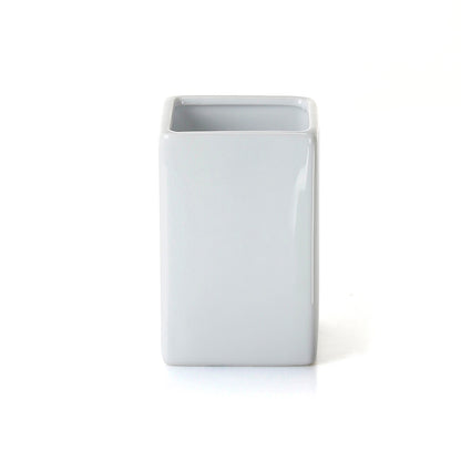Portaspazzolini in ceramica Gedy serie Verbena - Bianco