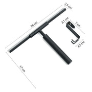 Set tergivetro e gancio modello Thor di Gedy - Nero Matt by CeramicStore | Lo specialista del tuo bagno