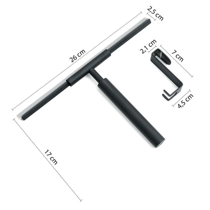 Set tergivetro e gancio modello Thor di Gedy - Nero Matt by CeramicStore | Lo specialista del tuo bagno