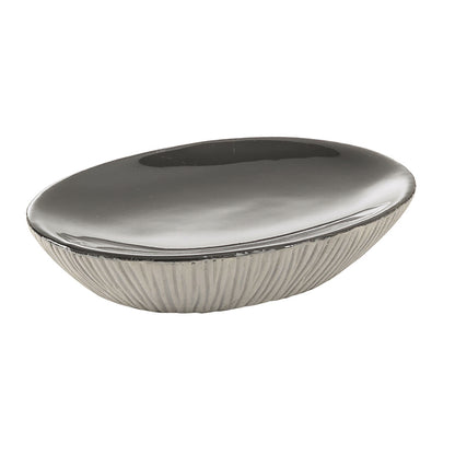 Portasapone in ceramica Gedy serie Naomi - Grigio