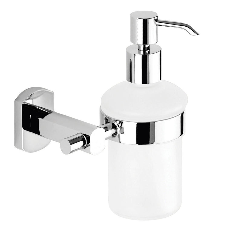 Dosasapone a parete con erogatore in metallo di Gedy serie Edera Plus - Cromato by CeramicStore | Lo specialista del tuo bagno