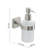 Dosasapone con erogatore in Cromall Gedy serie Fuji - Spazzolato by CeramicStore | Lo specialista del tuo bagno