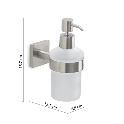 Dosasapone con erogatore in Cromall Gedy serie Fuji - Spazzolato by CeramicStore | Lo specialista del tuo bagno