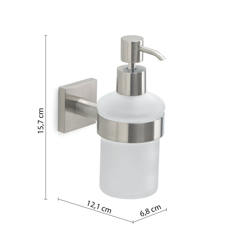 Dosasapone con erogatore in Cromall Gedy serie Fuji - Spazzolato by CeramicStore | Lo specialista del tuo bagno