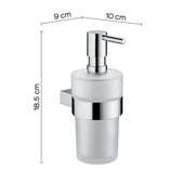 Dosasapone in ottone e Cromall con erogatore in acciaio inox AISI 304 Gedy serie Canarie - Cromato by CeramicStore | Lo specialista del tuo bagno