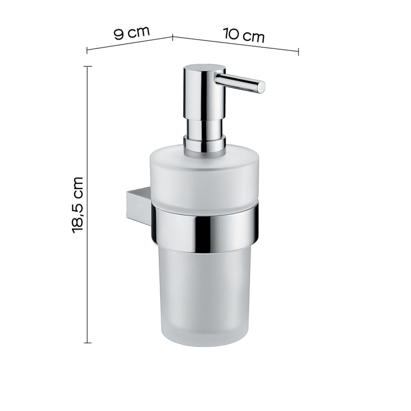 Dosasapone in ottone e Cromall con erogatore in acciaio inox AISI 304 Gedy serie Canarie - Cromato by CeramicStore | Lo specialista del tuo bagno