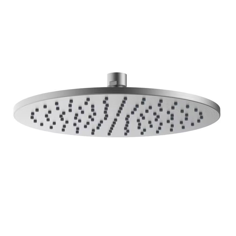 Soffione doccia tondo anticalcare spessore 8 mm diametro 300 mm snodato finitura spazzolata Paffoni Inox Tech ZSOF309AC