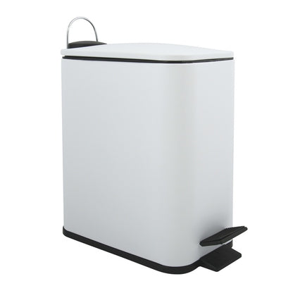 Pattumiera a pedale modello Erik capienza 5 Litri colore bianco opaco by CeramicStore | Lo specialista del tuo bagno