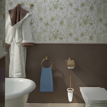 Scopino a parete con ciuffo in setole di Gedy serie Romance - Bronzo by CeramicStore | Lo specialista del tuo bagno