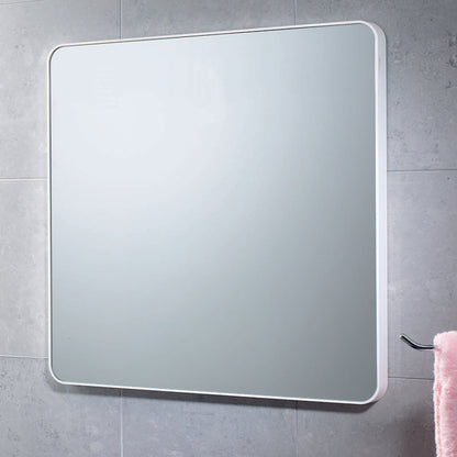 Specchio quadrato 55x55 cm di Gedy con cornice in resine termoplastiche - Bianco by CeramicStore | Lo specialista del tuo bagno