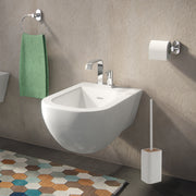 Scopino da appoggio con ciuffo in setole Gedy modello Ninfea - Bianco Matt by CeramicStore | Lo specialista del tuo bagno