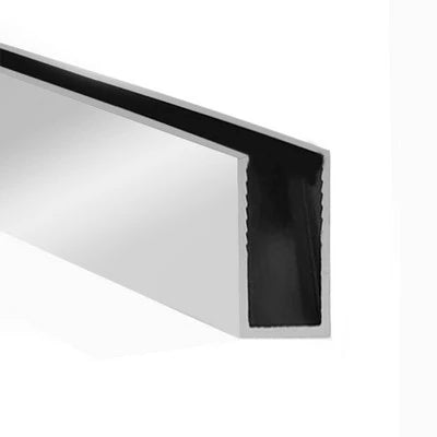 Profilo basso con guarnizione a spillo per walk-in essential cm 93 argento lucido