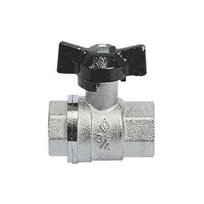 Valvola a sfera ff con farfalla 3/8 dn 10 pn 64