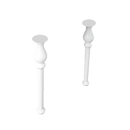 2 pz gambe per lavabo consolle washington -