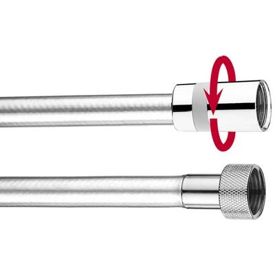 Flessibile doccia antitorsione cromo lux cm 150