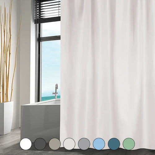 Tenda doccia tessuto poliestere cm 240x200 grigio scuro