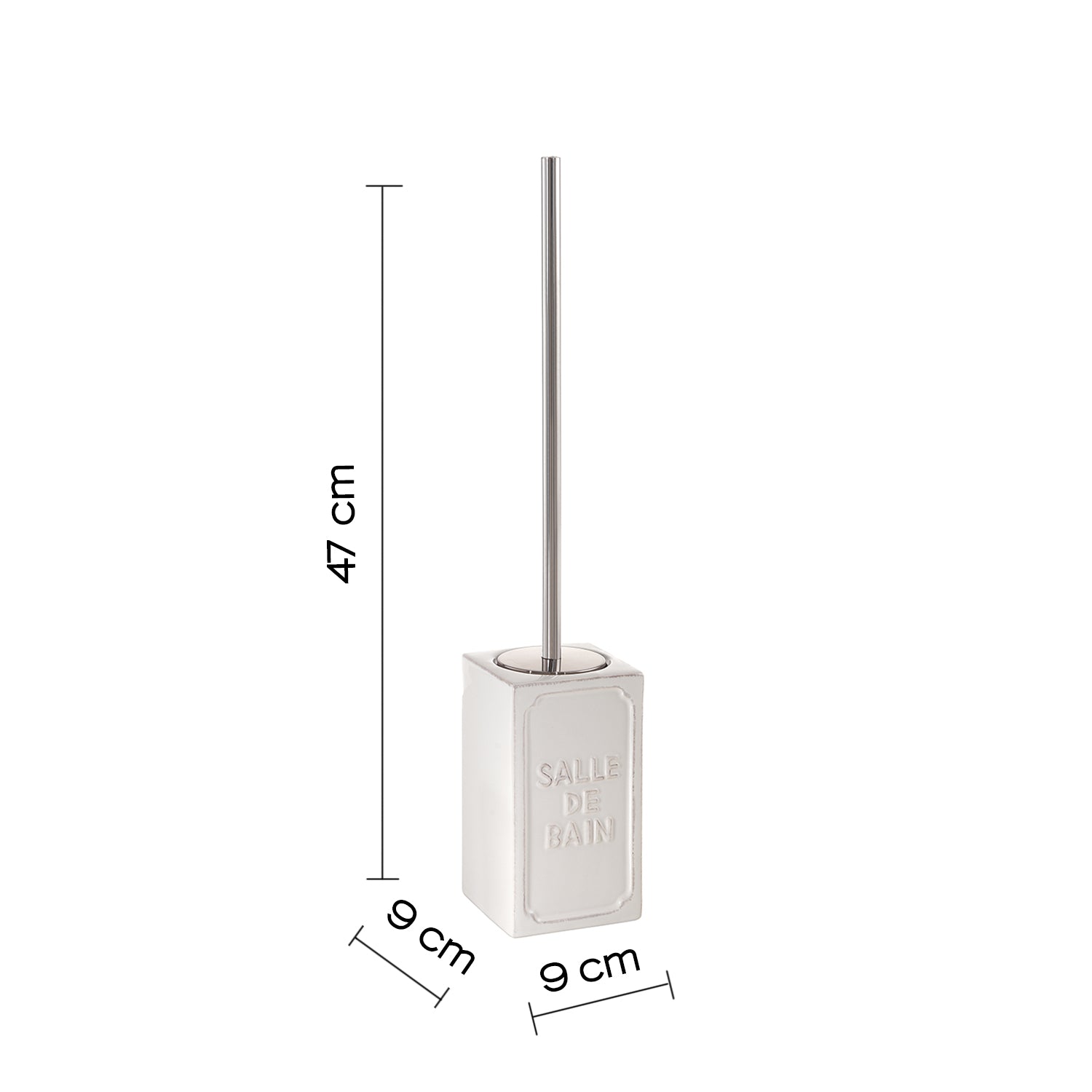 Scopino con ciuffo in setole di Gedy serie Vivienne - Bianco by CeramicStore | Lo specialista del tuo bagno