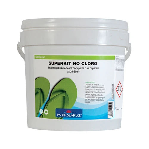 Superkit no cloro trattamento completo 4 x 280 gr 1 12 kg