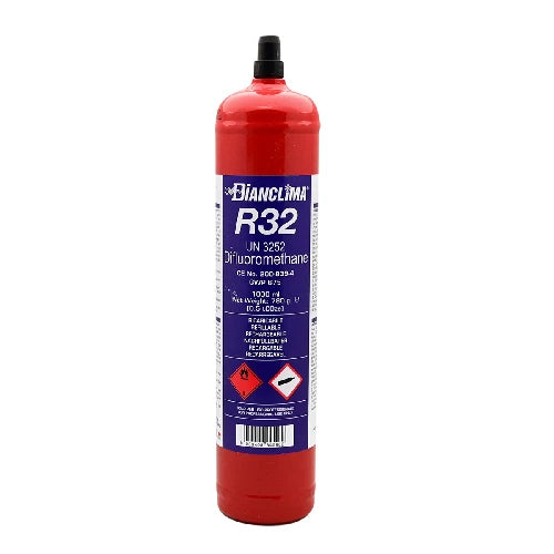 Bombola ricaricabile contenente gas refrigerante r32 9 kg