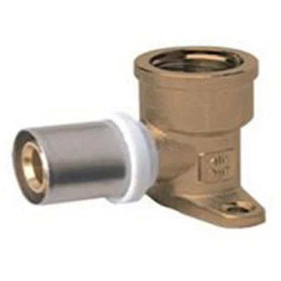 Raccordo femmina con flangia ibp a pressare per multistrato 1/2x16
