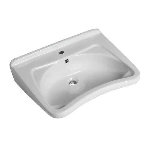 Lavabo anziani semifonte bianco ausil line l. 66 cm