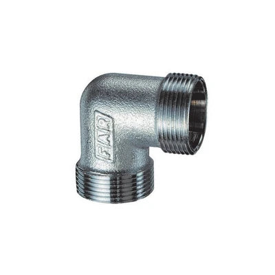 Gomito doppio cromato per rame far 1/2 24 x 19