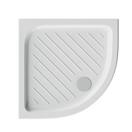 Piatto doccia angolare in ceramica dolomite gemma 2 h. 7 cm 80 x 80 h. 7