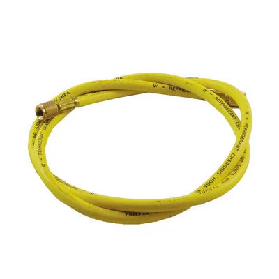 Tubo flessibile frusta di vuoto e carica basic line giallo 1/4 x1/4 1/4 x 1/4 diritto