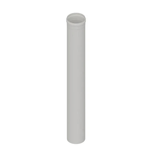 Elemento diritto in acciaio aisi 304l mt 1 per cappe diam. 130 bianco