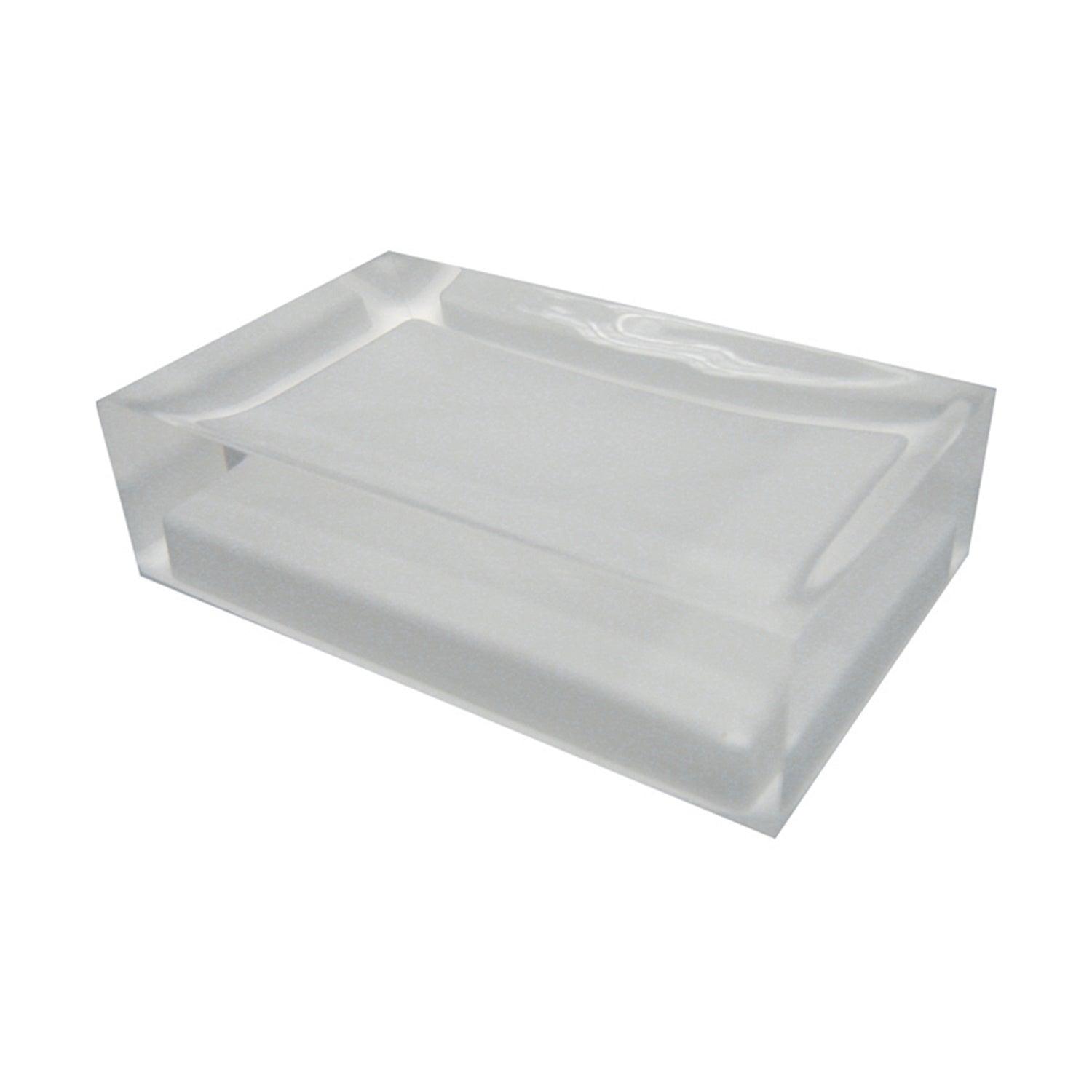Portasapone da appoggio in resina collezione Gedy serie Rainbow - Bianco