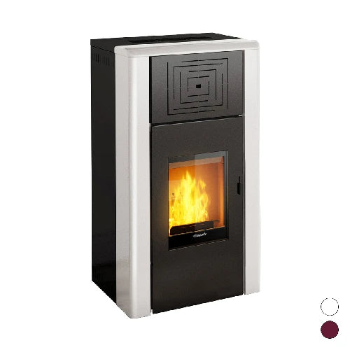 Termostufa idro a pellet nocciolino venua 31 kw bianco