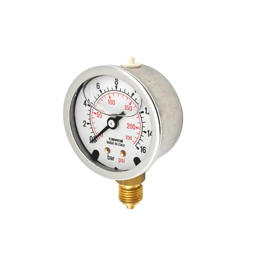Manometro attacco radiale dm 50 - 1/4 10 bar