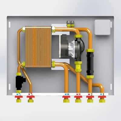 Modulo interfaccia caldaia termopr. e produzione acs mx135/2 mini 30 kw 12 lt/min