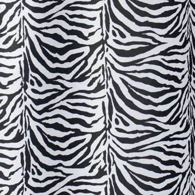 Tenda per doccia 2 lati in tessuto cm. 180 x 200 mod. zebra nero -