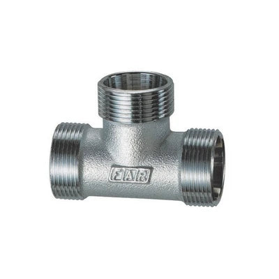 Raccordo a t 3 monoconi cromato per rame far 1/2 24 x 19