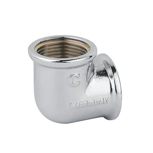 Gomito ff ottone cromo 3/8